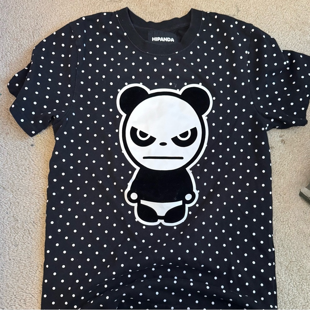Black Polka Dot Short Sleeve Tee